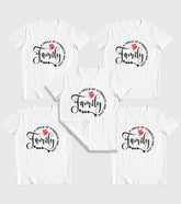 Family Strength And Love Group Unisex Half Sleeve T-Shirts (Pack of 5)